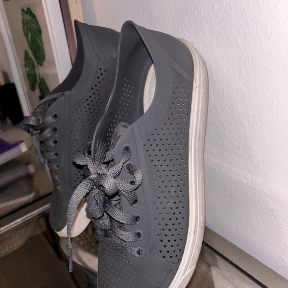 Crocs Citilane Roka Court charcoal gray women’s 10 lace up - Picture 4 of 9